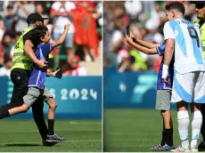 Hermoso: el gesto de Julián Álvarez con un nene en pleno bochorno de los Juegos Olímpicos