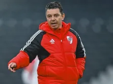 Gallardo dirigió su primera práctica en River, con la presencia de Pezzella