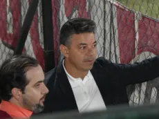 Gallardo estuvo mirando el partido de Reserva con un inesperado ex River