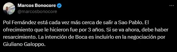 La intención de Boca. (Captura)