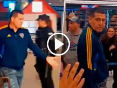 VIDEO | El desubicado grito que recibió Riquelme en el aeropuerto y su lógica reacción