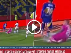 VIDEO | No se vio: ¿hubo penal de Herrera a Medina y pasó inadvertido?