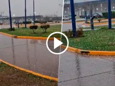 VIDEO | Fuerte temporal en Boca Predio: cayó granizo gigante