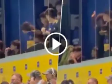 VIDEO | Thiago Messi saltó junto a sus amigos con un cantito de la hinchada en La Bombonera