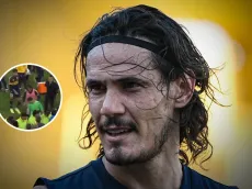 No se vio en TV: el gesto de Cavani a los hinchas de Boca que insultaron a Úbeda después del partido