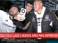 Colo Colo arribó a Argentina con otro arengazo de sus hinchas