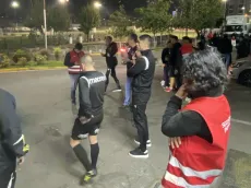 Roban a los árbitros durante el Colo Colo vs. Audax