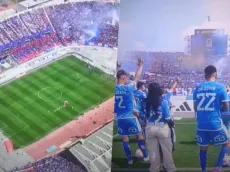 Con madres y esposas azules: La emotiva salida de la U a la cancha