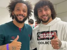 Marcelo celebra con Maxi Falcón la estrella 34 de Colo Colo