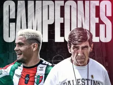 Palestino festeja con Racing campeón de Copa Sudamericana