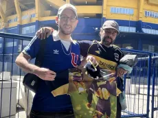 Emotivo: hincha de la U llegó al velatorio de Russo en La Bombonera