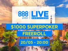 Freeroll SuperPoker anima 888poker com US$ 1.000 garantidos nesta segunda