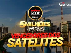 Satélites online classificam grandes nomes para o KSOP GGPoker São Paulo; confira
