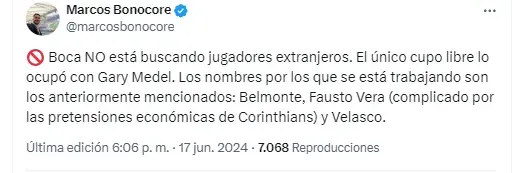 Boca no va por más extranjeros.