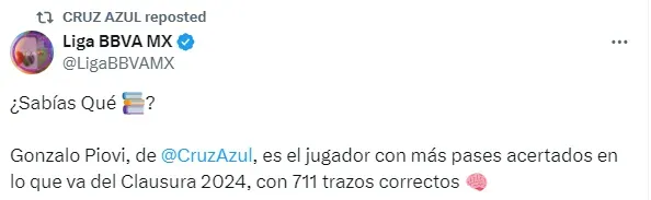 Información publicada por la Liga MX