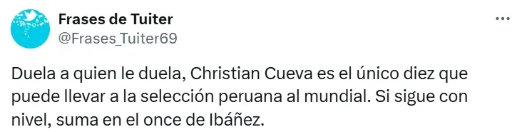 Hinchas piden a Cueva en la Selección. (Foto: Captura de pantalla)