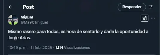 Reacción de fanáticos de Millonarios sobre Juan Pablo Vargas tras su expulsión.