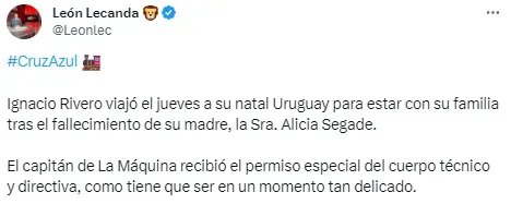 Nacho Rivero viajó a Uruguay. (@Leonlec)