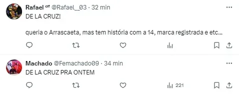 Torcida do Flamengo comenta quem deve ficar com a camisa 10