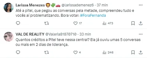Internautas comentam atitude de Pitel – Foto: Twitter