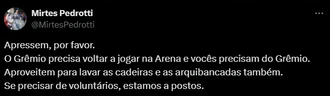 Torcedora do Grêmio. Foto: Reprodução/ Twitter