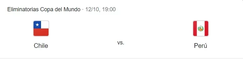 Perú vs. Chile por Eliminatorias. Foto: Captura Wikipedia.