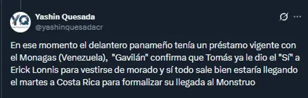 Yashin Quesada – X