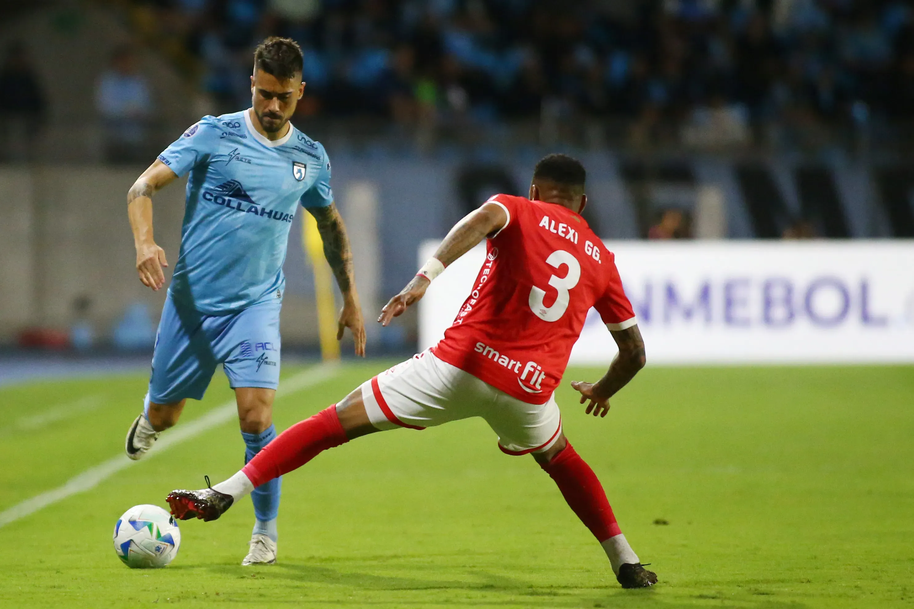 Juan Pablo Gómez este año jugando Copa Sudamericana / Photosport