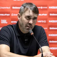 Eduardo Coudet, técnico do Internacional, rebate jornalista: \&#039;Não conseguiu lembrar?\&#039;