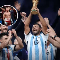 El Kun Agüero volvió a hablar de Canelo tras su pelea en el Mundial: ＂Si estábamos en un ring...＂