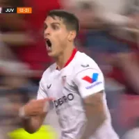 VIDEO | Lamela y un cabezazo brutal para que delire todo Sevilla ante Juventus