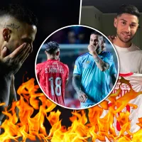 ESTO se dijeron Benedetto y Santiago Montiel en el medio del partido