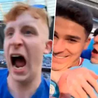 \&#039;Te amo Álvarez\&#039;: el hincha del City que se recorrió toda la cancha para besar a Julián