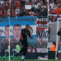 VIDEO | Esto hicieron los hinchas de River cuando Armani salió al campo de juego