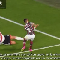 El argumento del VAR para no cobrar la mano de González Pírez como penal