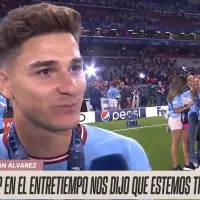 La frase de Julián Álvarez sobre su futuro que impactó a todos en Manchester: \'Veremos como sigue\'