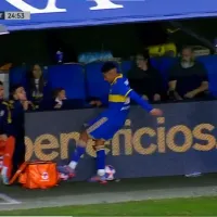 VIDEO No se vio: la furia de un jugador de Boca que se fue reemplazado ante Lanús