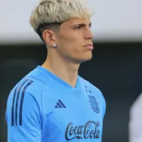 Esto hizo Garnacho en la previa de su posible debut como titular en la Selección Argentina