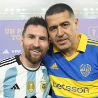 La foto más esperada: Messi se calzó la indumentaria de Boca