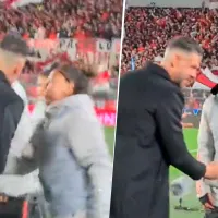 VIDEO  El gesto de Demichelis con la alcanzapelotas de River que no se vio en el partido