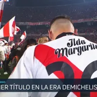 La especial camiseta que lució Demichelis para los festejos de River campeón