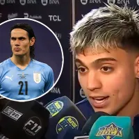 Zeballos fue claro con Cavani por la 7 de Boca: \'Si me la pide...\'