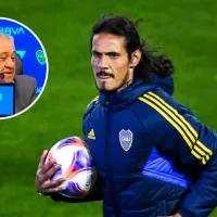 Los insólitos y reiterados errores de Ameal durante la presentación de Cavani en Boca