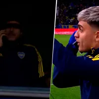 VIDEO  ¿Qué se dijeron? Riquelme llamó por teléfono a Zeballos apenas terminó el partido