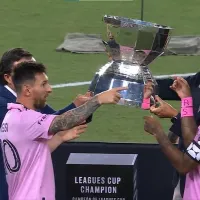 VIDEO  No se vio: el gesto de Messi a la hora de levantar el trofeo de la Leagues Cup