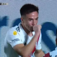 VIDEO  Borja la bajó con mucha clase y Palavecino le dio el empate a River de palomita