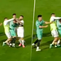 No se vio: la trompada de Benedetto a Nahuel Gallardo sobre el final