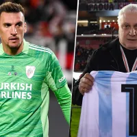 La tremenda banca del Beto Alonso para Franco Armani