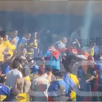 VIDEO Descubrieron a un hincha de River infiltrado en la tribuna de Boca: se fue en camilla