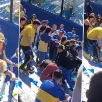 VIDEO  Así fue la brutal golpiza al hincha de River infiltrado en la tribuna de Boca